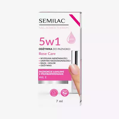 Semilac Odżywka do Paznokci Nail Power Therapy 5w1 Rose Care 7ml